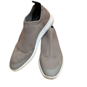 Via Spiga Marlow Taupe Stretch Sock Slip-On Comfort Sneakers Women’s Size 10.5